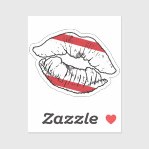 Tuscany Tuscan Lipstick Love Flag