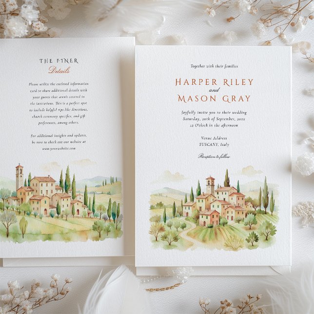 Tuscany Wedding Invitation (Creator Uploaded)