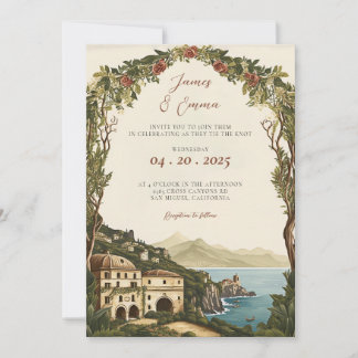 Tuscany Wedding | Italy Wedding invite| Lake Como Invitation