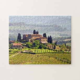 Tuscany wine countryside Puzzle