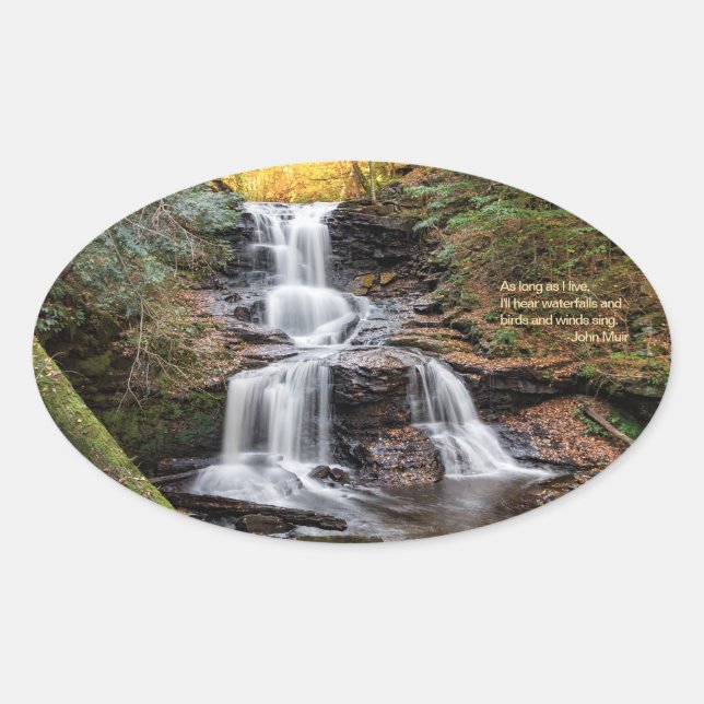 Tuscarora Falls Oval Sticker (Front)