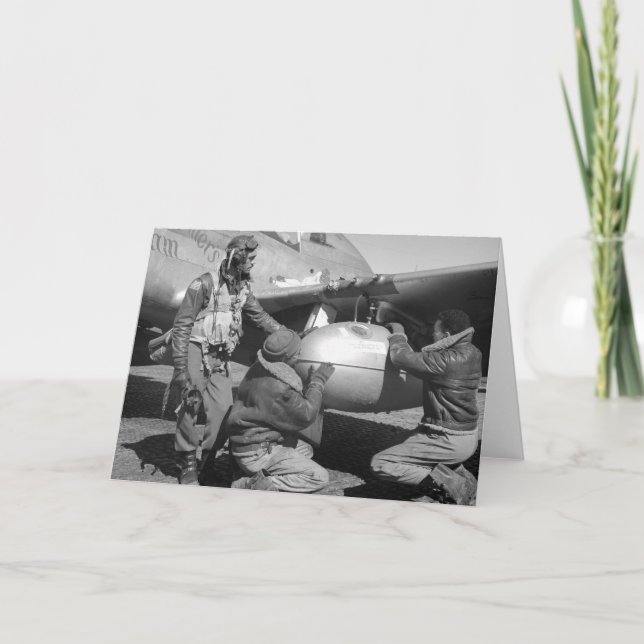 Tuskegee Airmen, 1945 Card (Front)