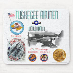 TUSKEGEE AIRMEN -301st Fighter Sq.- WW II Mouse Pad