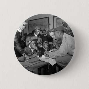 Tuskegee Airmen 332nd Fighter Group Pilots 6 Cm Round Badge