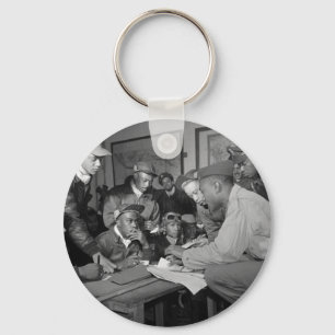 Tuskegee Airmen 332nd Fighter Group Pilots Key Ring