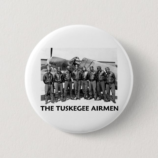 Tuskegee Airmen 6 Cm Round Badge (Front)
