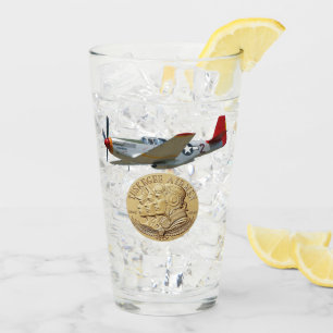 TUSKEGEE AIRMEN COIN GLASS