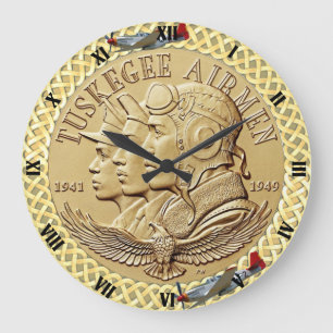 TUSKEGEE AIRMEN COIN LARGE CLOCK