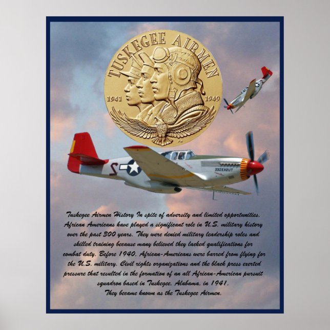Tuskegee Airmen Coin   Poster (Front)