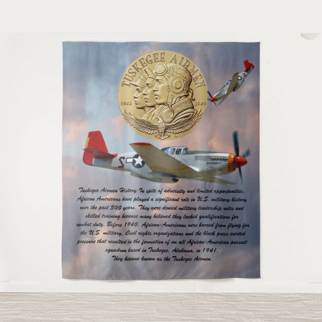 Tuskegee Airmen COIN Tapestry (Front)