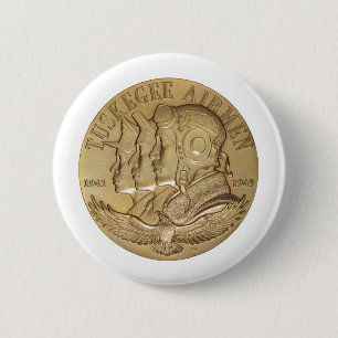 Tuskegee Airmen, metal-of-honour 6 Cm Round Badge