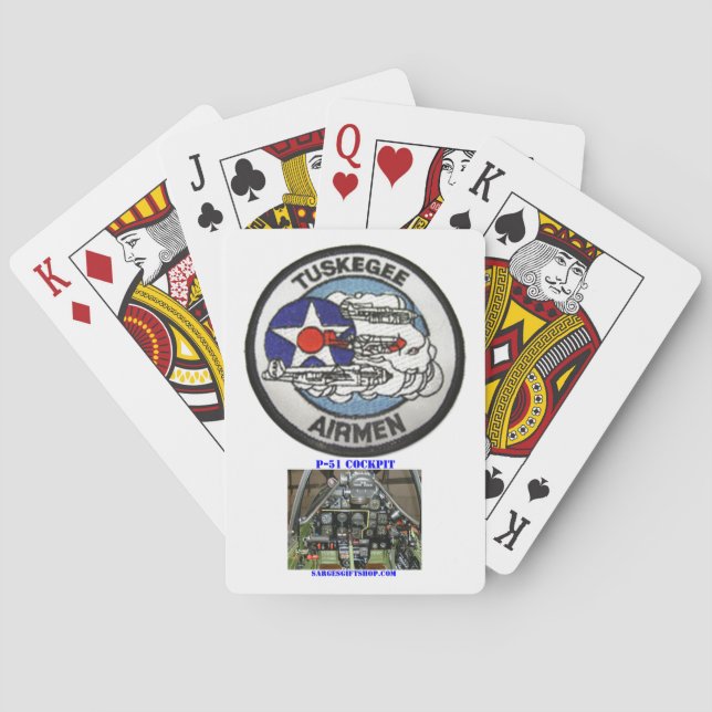 TUSKEGEE AIRMEN PLAYING CARDS (Back)