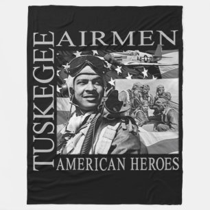 TUSKEGEE AIRMEN (The RED TAILS) Fleece Blanket