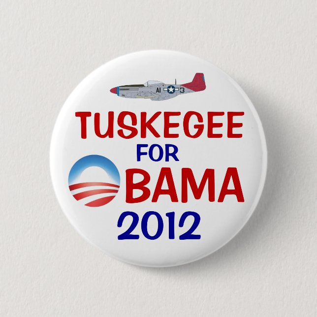 Tuskegee for Obama 6 Cm Round Badge (Front)