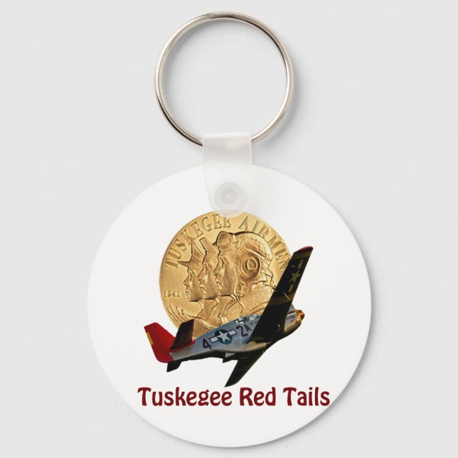 Tuskegee Red tail Key Ring (Front)