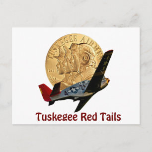 Tuskegee Red tail Postcard