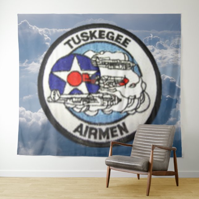 TUSKGEE AIRMEN PHOTO-BACKDROP TAPESTRY (In Situ (Horizontal))