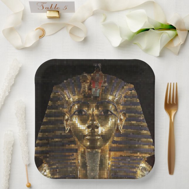 Tut Ench Amun 001 Paper Plate (Wedding)