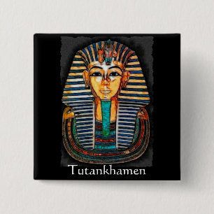TUTANKHAMEN Egyptian Pharaoh Gift Range 15 Cm Square Badge