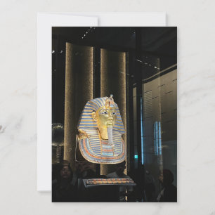 Tutankhamen golden mask Ancient Egypt pharaoh Invitation