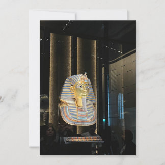 Tutankhamen golden mask | Ancient Egypt pharaoh Invitation