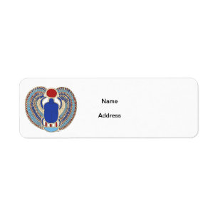 Tutankhamon Hieroglyph Return Address Label