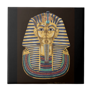 Tutankhamon’s Golden Mask Ceramic Tile