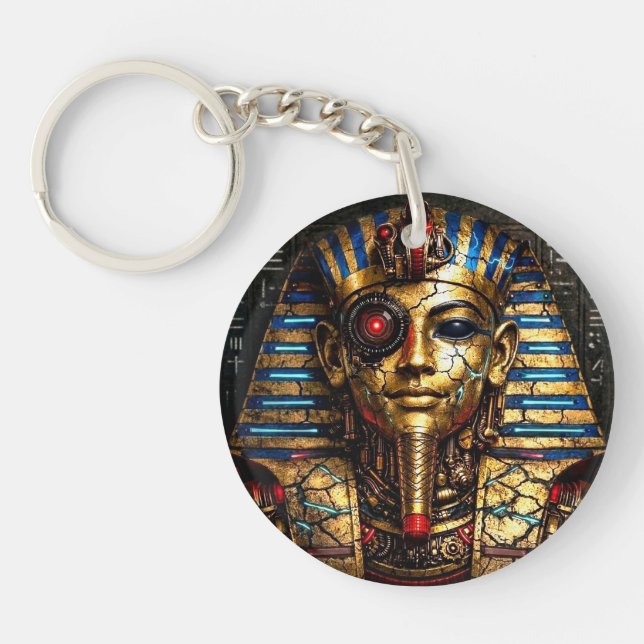 Tutankhamun 2.0: The Cyber King Key Ring (Front)