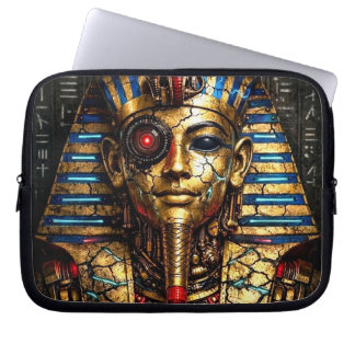Tutankhamun 2.0: The Cyber King Laptop Sleeve