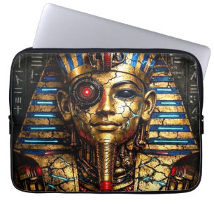 Tutankhamun 2.0: The Cyber King Laptop Sleeve
