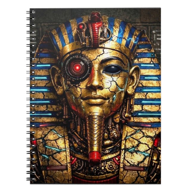 Tutankhamun 2.0: The Cyber King Notebook (Front)