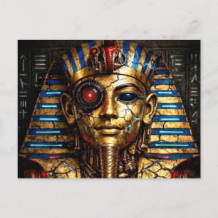 Tutankhamun 2.0: The Cyber King Postcard