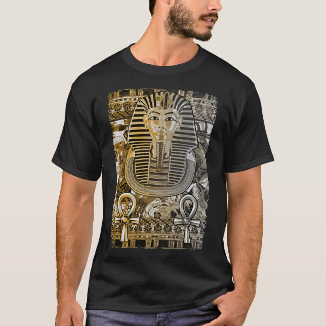 Tutankhamun Ancient Egypt Pharoah King Tut Ankh T-Shirt (Front)