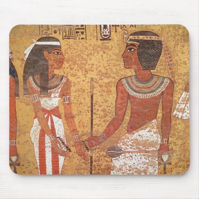 Tutankhamun  and his wife, Ankhesenamun Mouse Pad (Front)