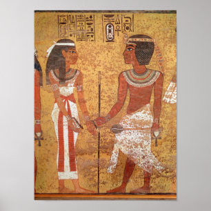 Tutankhamun  and his wife, Ankhesenamun Poster