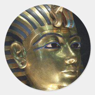 tutankhamun classic round sticker
