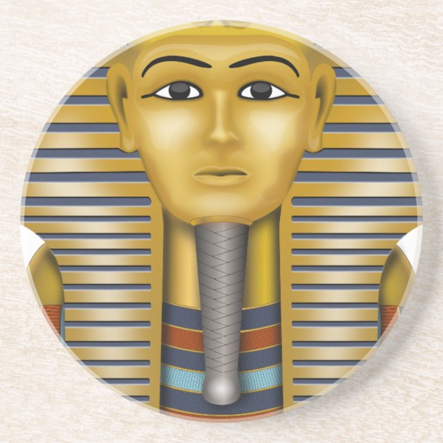 Tutankhamun Egyptian Mask Coaster (Front)