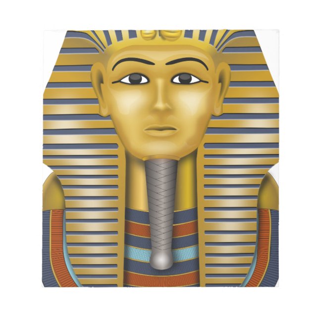 Tutankhamun Egyptian Mask Notepad (Front)