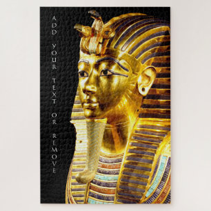Tutankhamun gold death mask Egypt, Jigsaw Puzzle