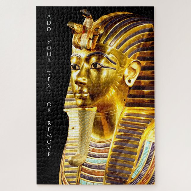 Tutankhamun gold death mask Egypt, Jigsaw Puzzle (Vertical)