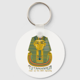 Tutankhamun mummy, the ancient King Tut of Egypt Key Ring