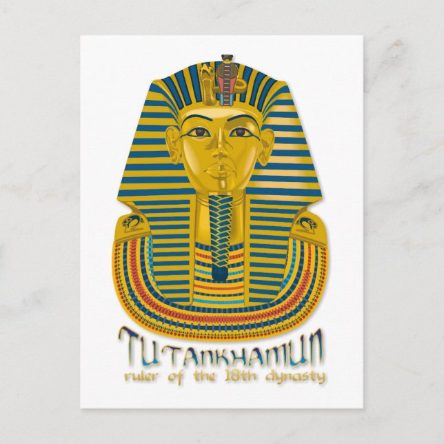 Tutankhamun mummy, the ancient King Tut of Egypt Postcard (Front)