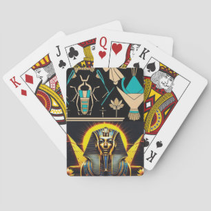 Tutankhamun & Pyramids   Ancient Egyptian Art Playing Cards