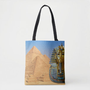 Tutankhamun & Pyramids Tote Bag