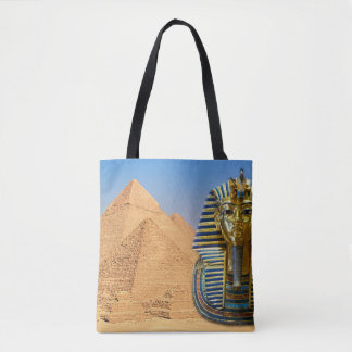 Tutankhamun & Pyramids Tote Bag