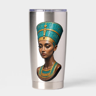 Tutankhamun’s Golden Mask + Nefertiti  Insulated Tumbler