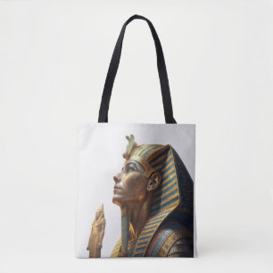 Tutankhamun The Golden Pharaoh of Eternal Mystery Tote Bag