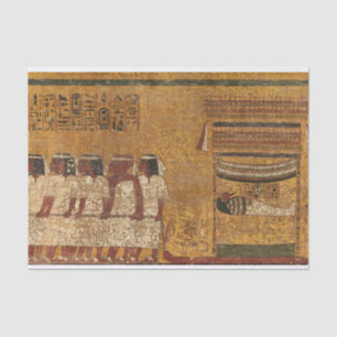 Tutankhamun Tomb, East Wall by Egyptian History Tissue Paper