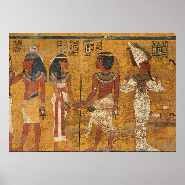 Tutankhamun Tomb, North Wall by Egyptian History Poster (Front)