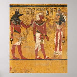 Tutankhamun Tomb, South Wall by Egyptian History Poster